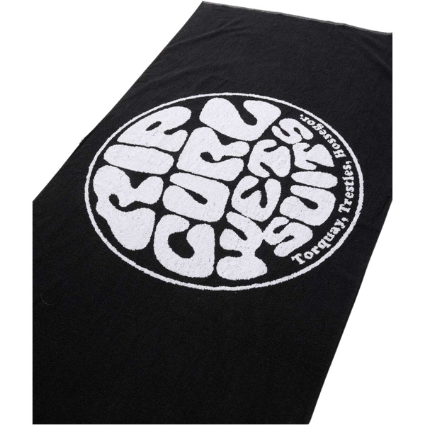 2026 Rip Curl Logo Towel 01BMTO - Black